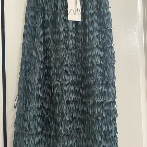 Zara fringed midi skirt - Picture 6 of 8